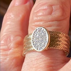 14K Gold Mesh Ring